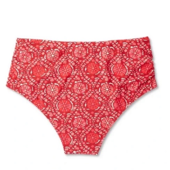 RHODE Zinnia Floral Print High Waist Medium Coverage Bikini Bottom - Picture 3 of 4